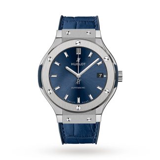 hete verkoop ontwerper Hublot Classic Fusion Blue Titanium 38mm Leather 565.NX.7170.LR