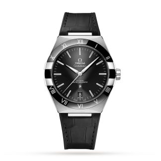 hete verkoop ontwerper Omega Constellation Co-Axial Master Chronometer 41mm Mens Watch Black Leather O13133412101001