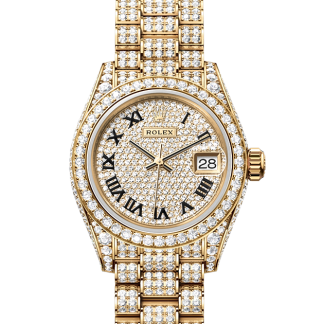 hete verkoop ontwerper Rolex Lady-Datejust geelgoud en diamanten M279458RBR-0001