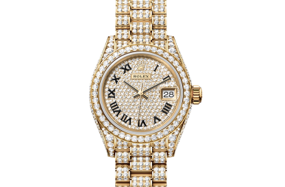 hete verkoop ontwerper Rolex Lady-Datejust geelgoud en diamanten M279458RBR-0001