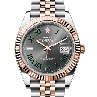 hete verkoopluxe Rolex Datejust 41 Oesterstaal en Everose goud M126331-0016