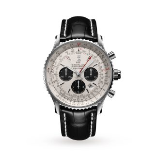 hoge kwaliteit luxe Breitling Navitimer B03 Chronograph Rattrapante 45 Watch Crocodile Leather AB0311211G1P1