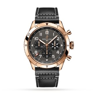 hoge kwaliteit luxe Breitling Super AVI B04 Chronograph GMT 46 P-51 Mustang Watch Calfskin RB04451A1B1X1