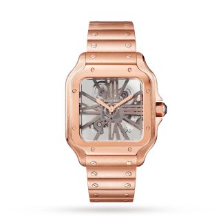 hoge kwaliteit luxe Cartier Santos De Cartier Watch Large Model Manual Winding Rose Gold Rose Gold WHSA0016