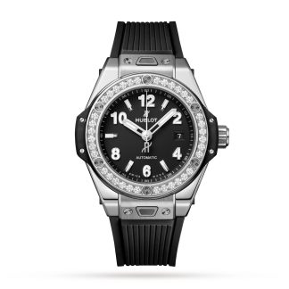 hoge kwaliteit luxe Hublot Big Bang One Click Steel Diamonds 33mm Watch Rubber 485.SX.1170.RX.1204