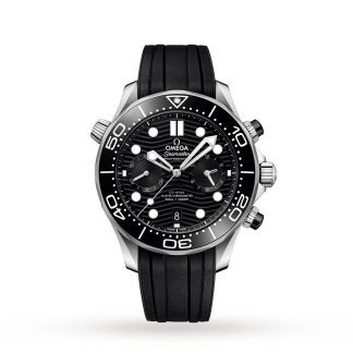 hoge kwaliteit luxe Omega Seamaster Diver 300M Co-Axial Master Chronometer Chronograph 44mm Rubber O21032445101001