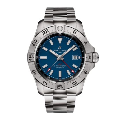 hoogwaardige ontwerper Breitling Avenger Automatic GMT 44mm Mens Watch Blue Stainless Steel Stainless Steel A32320101C1A1