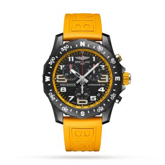 hoogwaardige ontwerper Breitling Endurance Pro 44 Yellow Rubber Strap Watch Rubber X82310A41B1S1