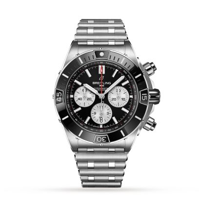 hoogwaardige ontwerper Breitling Super Chronomat B01 44 Stainless Steel Watch Stainless Steel AB0136251B1A1