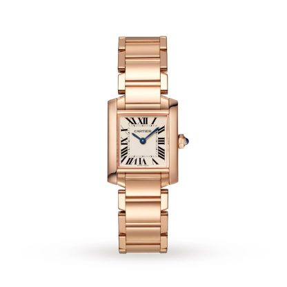 hoogwaardige ontwerper Cartier Tank Francaise Watch Small Model Rose Gold WGTA0029