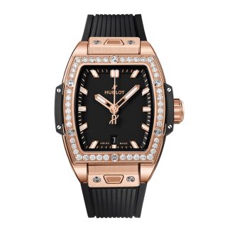 hoogwaardige ontwerper Hublot Spirit Of Big Bang King Gold Diamonds 32mm Rubber 682.OX.1180.RX.1204