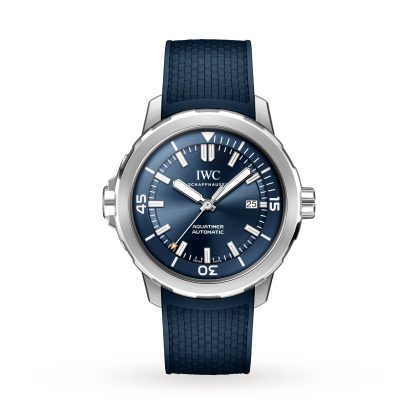 hoogwaardige ontwerper IWC Aquatimer Automatic 42mm Mens Watch Blue Rubber IW328801