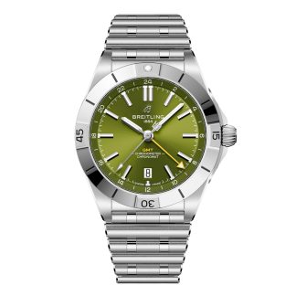 kopieën goedkoop ebay Breitling Chronomat Automatic GMT Giannis Antetokounmpo 40mm Mens Watch Green Stainless Steel A32398A11L1A1