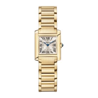 kopieën goedkoop ebay Cartier Tank Française Watch Small Model Quartz Movement Yellow Gold Yellow Gold WGTA0114