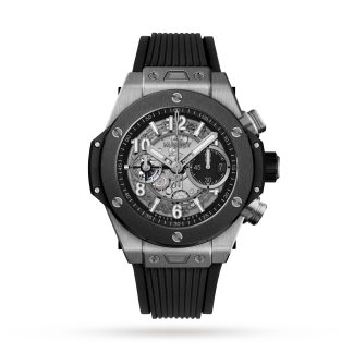 kopieën goedkoop ebay Hublot Big Bang Unico Titanium 44mm Mens Watch Rubber 421.NM.1170.RX