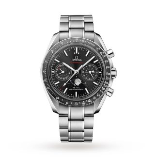 kopieën goedkoop ebay Omega Speedmaster Mens 44.25mm Co-Axial Automatic Moonphase Watch Stainless Steel O30430445201001