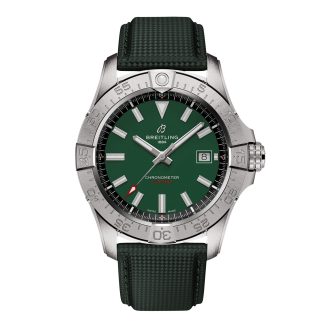 luxe groothandel Breitling Avenger Automatic 42mm Mens Watch Green Leather Calfskin A17328101L1X1