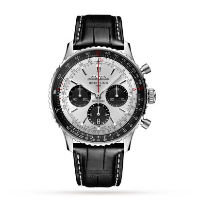 luxe groothandel Breitling Navitimer B01 Chronograph 43 Stainless Steel Watch Alligator AB0138241G1P1