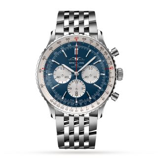 luxe groothandel Breitling Navitimer B01 Chronograph 46 Stainless Steel Watch Stainless Steel AB0137211C1A1