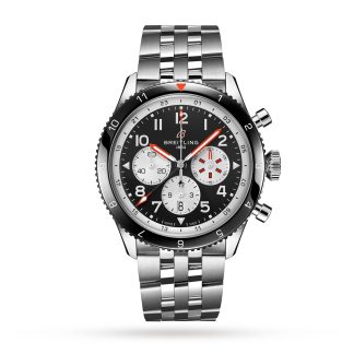 luxe groothandel Breitling Super AVI B04 Chronograph GMT 46 Mosquito Watch Stainless Steel YB04451A1B1A1