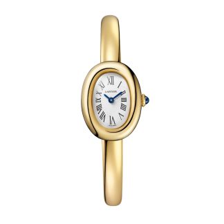 luxe groothandel Cartier Baignoire De Cartier Watch Mini Model Quartz movement 18K Yellow Gold Yellow Gold WGBA0035