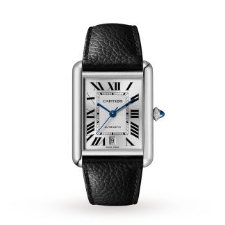 luxe groothandel Cartier Tank Must Extra-Large Model Automatic Movement Steel Leather Calfskin WSTA0040