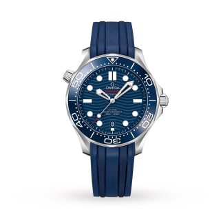 luxe groothandel Omega Seamaster Diver 300 Co-Axial Mens Watch Rubber O21032422003001