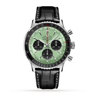 luxe kopen Breitling Navitimer B01 Chronograph 43mm Mint Watch Alligator AB0138241L1P1