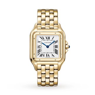 luxe kopen Cartier Panthère De Cartier Watch Large Model Quartz Movement Yellow Gold Yellow Gold WGPN0041