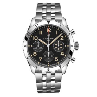 mode luxe Breitling Classic AVI Chronograph 42 P-51 Mustang Stainless Steel Watch Stainless Steel A233803A1B1A1