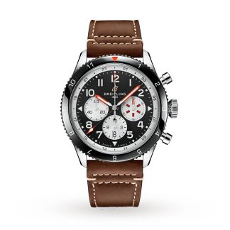 mode luxe Breitling Super AVI B04 Chronograph GMT 46 Mosquito Watch Leather YB04451A1B1X1