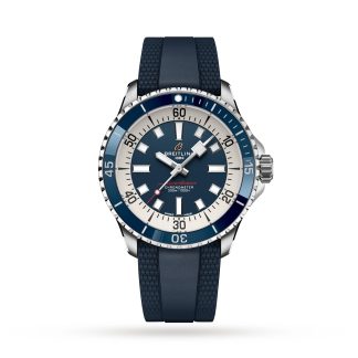 mode luxe Breitling Superocean Automatic 42 Stainless Steel Rubber Strap Watch Rubber A17375E71C1S1