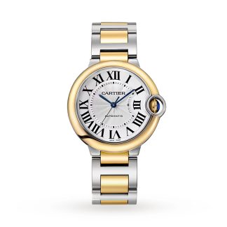 mode luxe Cartier Ballon Bleu De Cartier Watch 36mm Automatic Winding Steel Case Stainless Steel & Yellow Gold W2BB0038