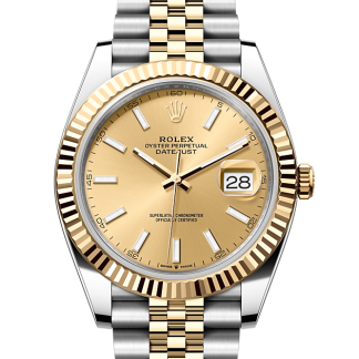 mode luxe Rolex Datejust 41 Oesterstaal en geelgoud M126333-0010