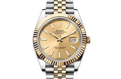 mode luxe Rolex Datejust 41 Oesterstaal en geelgoud M126333-0010