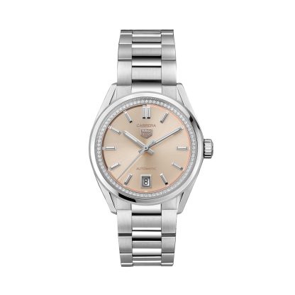 mode luxe TAG Heuer Carrera 36mm Ladies Watch Diamonds Pink Stainless Steel WBN231A.BA0001