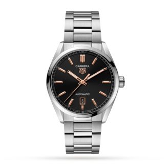 mode luxe TAG Heuer Carrera Three-Hand 39mm Automatic Mens Watch Stainless Steel WBN2113.BA0639