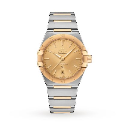 modeontwerper Omega Constellation 39mm Steel ‑ Yellow Gold On Steel ‑ Yellow Gold Stainless Steel & 18ct Yellow Gold O13120392008001