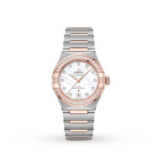 modeontwerper Omega Constellation Manhattan Co-Axial 29mm Ladies Watch Stainless Steel O13125292055001