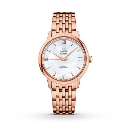 modeontwerper Omega De Ville Prestige Co-Axial 32.7mm Ladies Watch 18ct Rose Gold O42450332005002