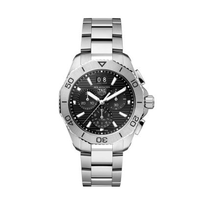 modeontwerper TAG Heuer Aquaracer Chronograph 40mm Mens Watch Black Stainless Steel CBP1110.BA0627