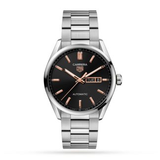 modeontwerper TAG Heuer Carrera Three-Hand 41mm Automatic Mens Watch Stainless Steel WBN2013.BA0640