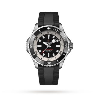 namaak ontwerper Breitling Superocean Automatic 46 Stainless Steel Rubber Strap Watch Rubber A17378211B1S1