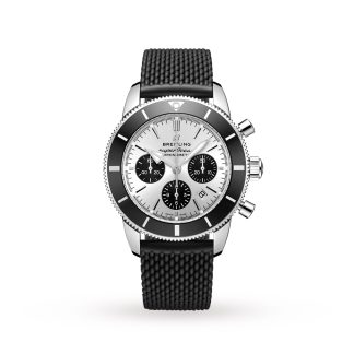 namaak ontwerper Breitling Superocean Heritage B01 Chronograph 44 Stainless Steel Watch Rubber AB0162121G1S1