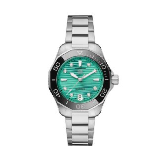 namaak ontwerper TAG Heuer Aquaracer Professional 300 36mm Ladies Watch Turquoise Stainless Steel WBP231K.BA0618