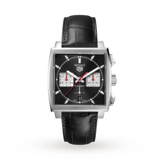 namaak ontwerper TAG Heuer Monaco Calibre Heuer 02 39mm Mens Watch Alligator CBL2113.FC6177