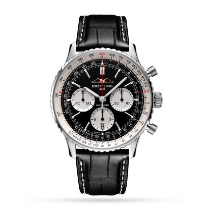 nep luxe Breitling Navitimer B01 Chronograph 43 Stainless Steel Watch Alligator AB0138211B1P1