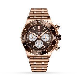 nep luxe Breitling Super Chronomat B01 44 18k Red Gold Watch 18ct Rose Gold RB0136E31Q1R1