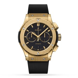 nep pols Hublot Classic Fusion Yellow Gold 42mm Rubber 541.VX.1130.RX