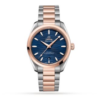 nep pols Omega Seamaster Aqua Terra Co-Axial Master Chronometer 38mm Ladies Watch Stainless Steel & 18ct Rose Gold O22020382003001